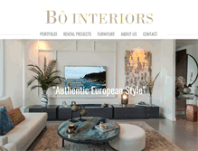 Tablet Screenshot of bo-interiors.com